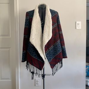 Medium Hollister Aztec Print Cardigan